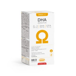 DHA Adultos Aceite de Pescado Omega-3 (50% DHA) 90 perlas Intersa