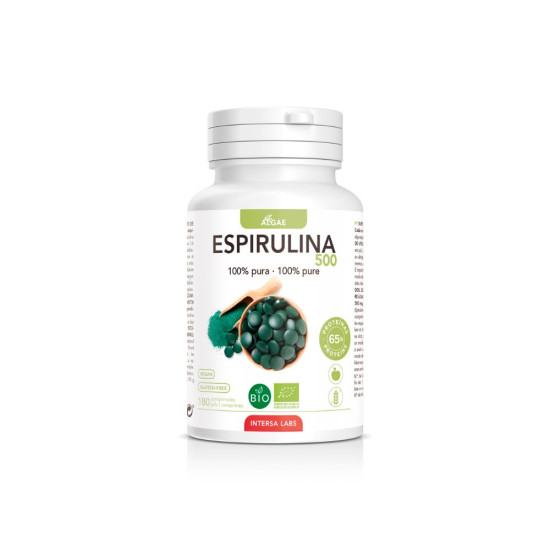 Espirulina Ecológica 500 mg 180 comprimidos Intersa