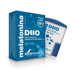 Mélatonine Duo Libération Prolongée 1,8 mg 90 comprimés Soria Natural