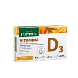Vitamina D3 Vegana 50 µg 60 comprimidos Santiveri