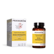 Aceite Vegetal de Rosa Mosqueta Omega 3 y 6 60 cápsulas veganas Pranarom