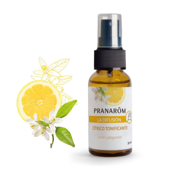 Esprai Ambiental Cítric Tonificant Llimona i Bergamota Bio 30 ml Pranarom