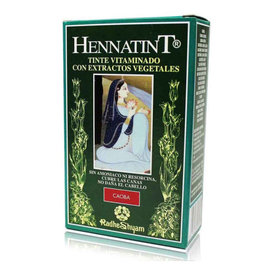 Tinte Hennatint Caoba sin amoniaco 60 ml Radhe Shyam