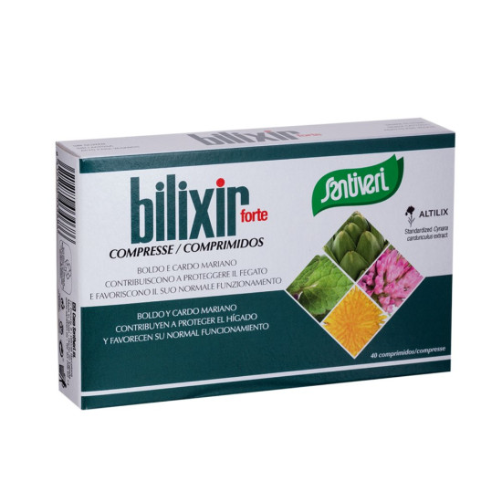 Bilixir Forte Boldo, Chardon-Marie et Altilix 40 comprimés Santiveri