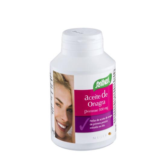 Aceite de Onagra Primrose 500 mg con Vitamina E 220 perlas Santiveri
