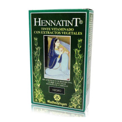 Tinte Hennatint Negro sin amoniaco 60 ml Radhe Shyam