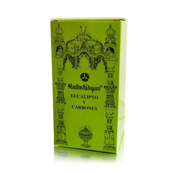 Incienso de Eucalipto en grano con carbones 50 g Radhe Shyam