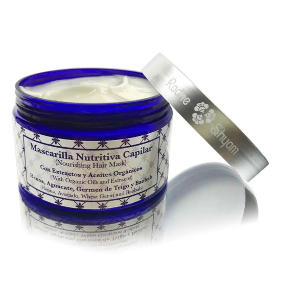 Mascarilla Capilar Nutritiva con Henna, Aguacate y Baobab 250 ml Radhe Shyam