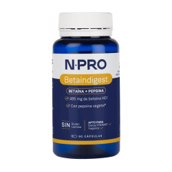 Betaindigest Betaína HCl y Pepsina 90 cápsulas NPro