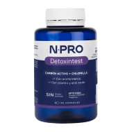 Detoxintest Carbón Activo y Chlorella 90 cápsulas NPro