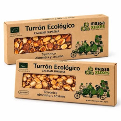 Turrón de Terronico con almendra y sésamo Ecológico sin gluten 200gr MassaXuxes