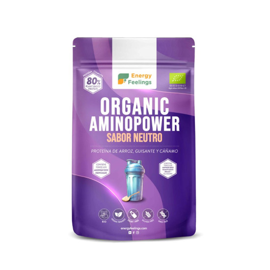 Aminopower Proteïna Vegana Neutra en Pols Ecològica 500 g Energy Feelings