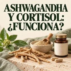 Ashwagandha y cortisol: qué baja de verdad, a qué dosis y cuándo no tomarla