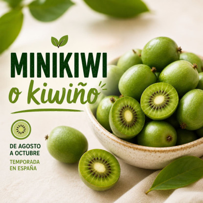 Minikiwi o kiwiño: qué es, cuándo es su temporada y cómo se come