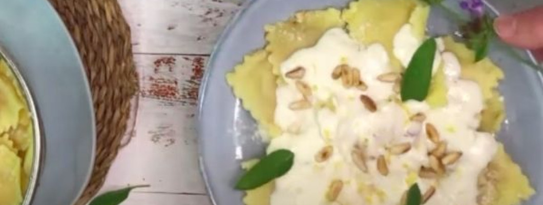 Recepta de raviolis de formatge de cabra i pastanaga amb crema de llimona