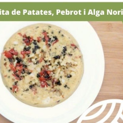 Tortilla de Patatas, Pimiento y Alga Nori