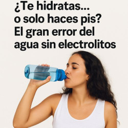 T’hidrates… o només fas pipí? L’error de l’aigua sense sals
