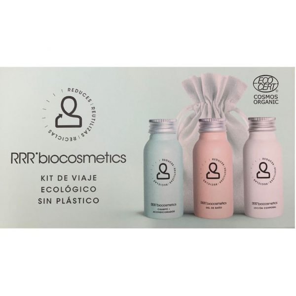 RRR Biocosmetics Kit de Viatge 50ml Xampu Accond Gel Bany Locio