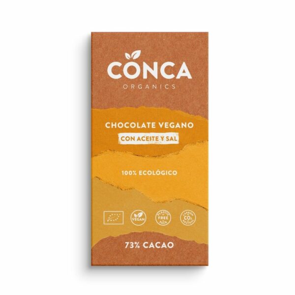 Xocolata Vega amb oli i sal 73cao 100gr LaConca ECO