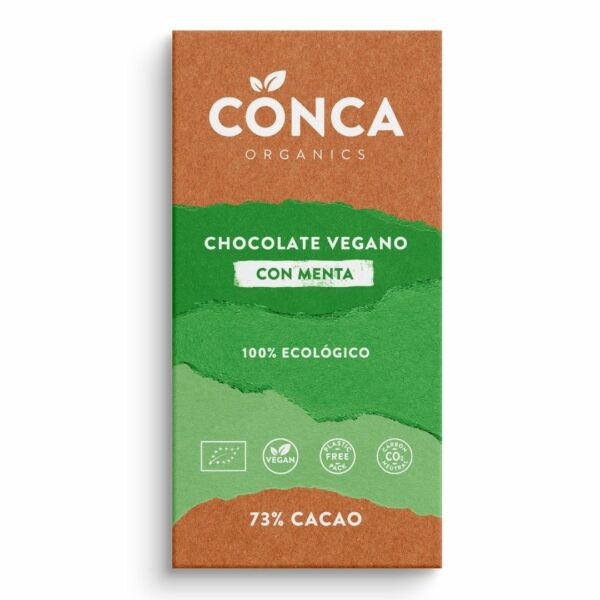 Xocolata Vegana 73% Amb Menta 100gr Laconca Eco