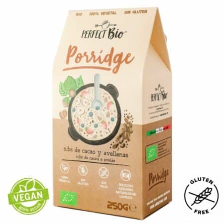 Porridge Amb Nibs De Cacao I Avellanes S G 250gr Perfectbio Eco