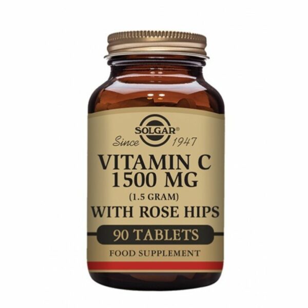 Vitamina C Amb Rosa Mosqueta (escaramujo) 1500 90comp Solgar