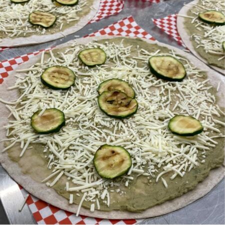 Pizza Carxofa Calabacin Formatge Vegà Gluten Free Eco