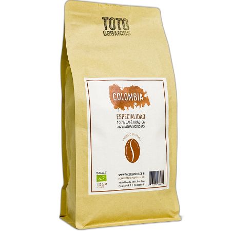 Cafe Colombia 100% Arabica Ecologico Grano 1kg