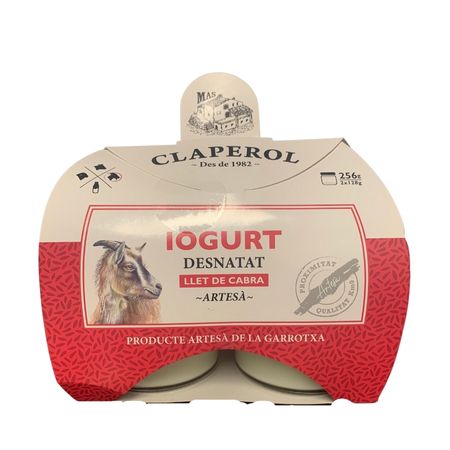 Iogurt Desnatat De Cabra 2x128gr Claperol