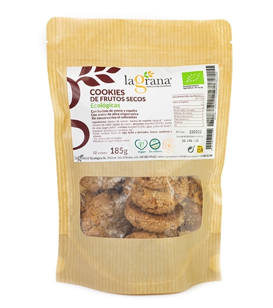 Cookies De Frutos Secos La Grana Eco 185g 600