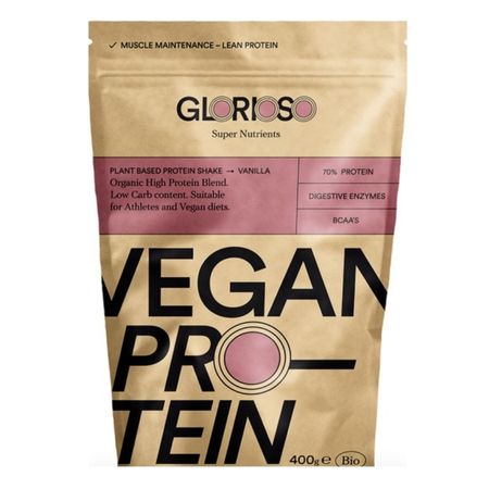 Proteina Vegana Al 70% De Vainilla 400gr Glorioso Eco