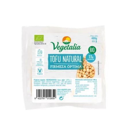 Tofu Natural 480gr Vegetalia Eco