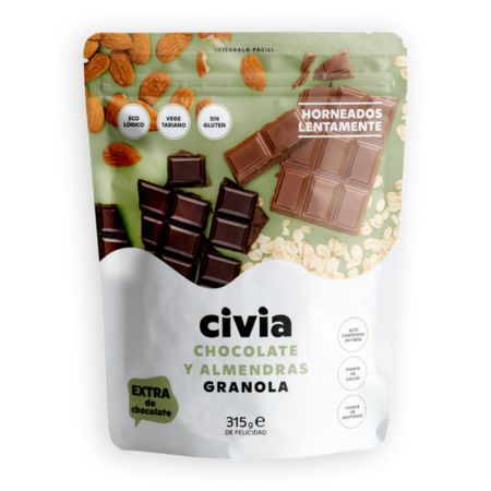 Granola Xocolata I Ametlles Sense Gluten 315gr Civia Eco