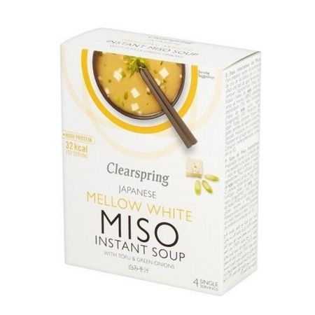 Sopa De Miso Mellow White 40gr (4x10gr) Clearspring Eco
