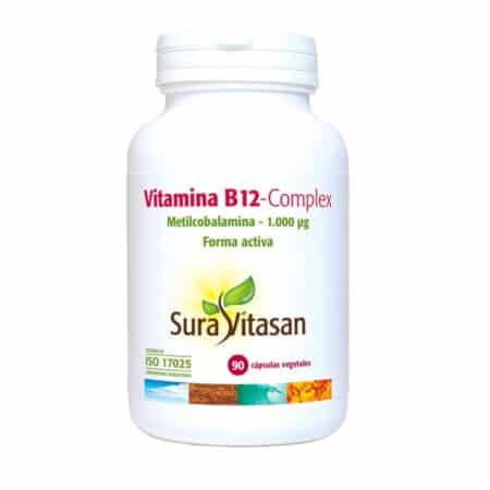 126460205 Vitamina B12 Metilcobalamina 500ug 100veg Cap Sura Vitasan