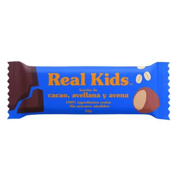 126463802 Barreta Cacao Avellanes 30g Real Kids Eco