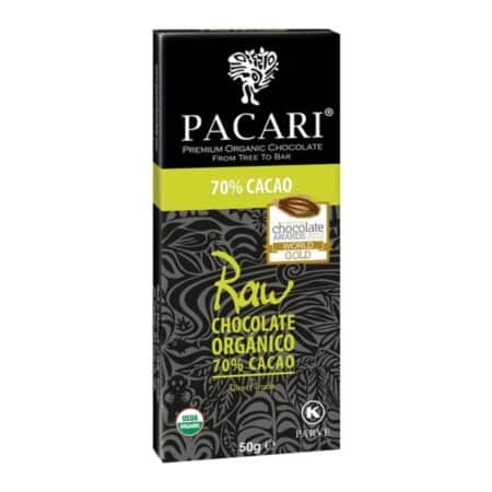 133957433 Xocolata Raw 70% Sense Gluten 50gr Paccari Eco